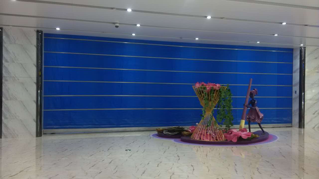 2017年12月10日臨汾明珠金港防火卷簾門完美竣工驗收效果圖！